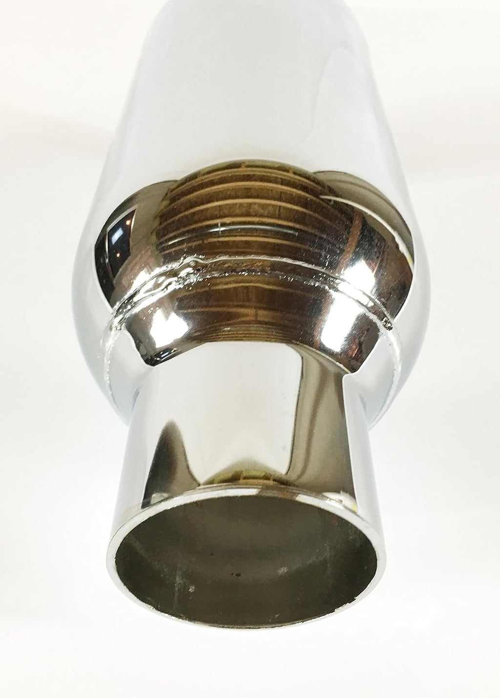 Chrome Plated Rolled Straight Cut Exhaust Tip D568