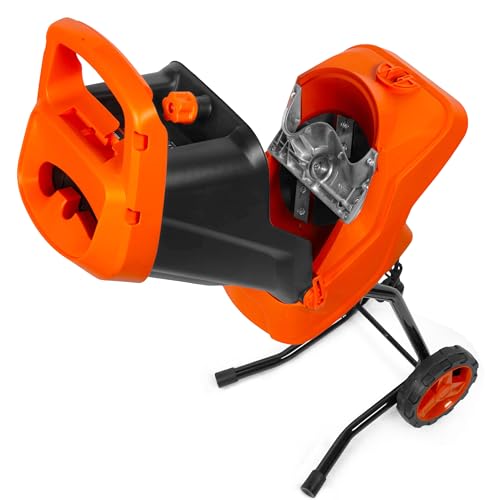 Black Electric Wood Chipper and Shredder R52310