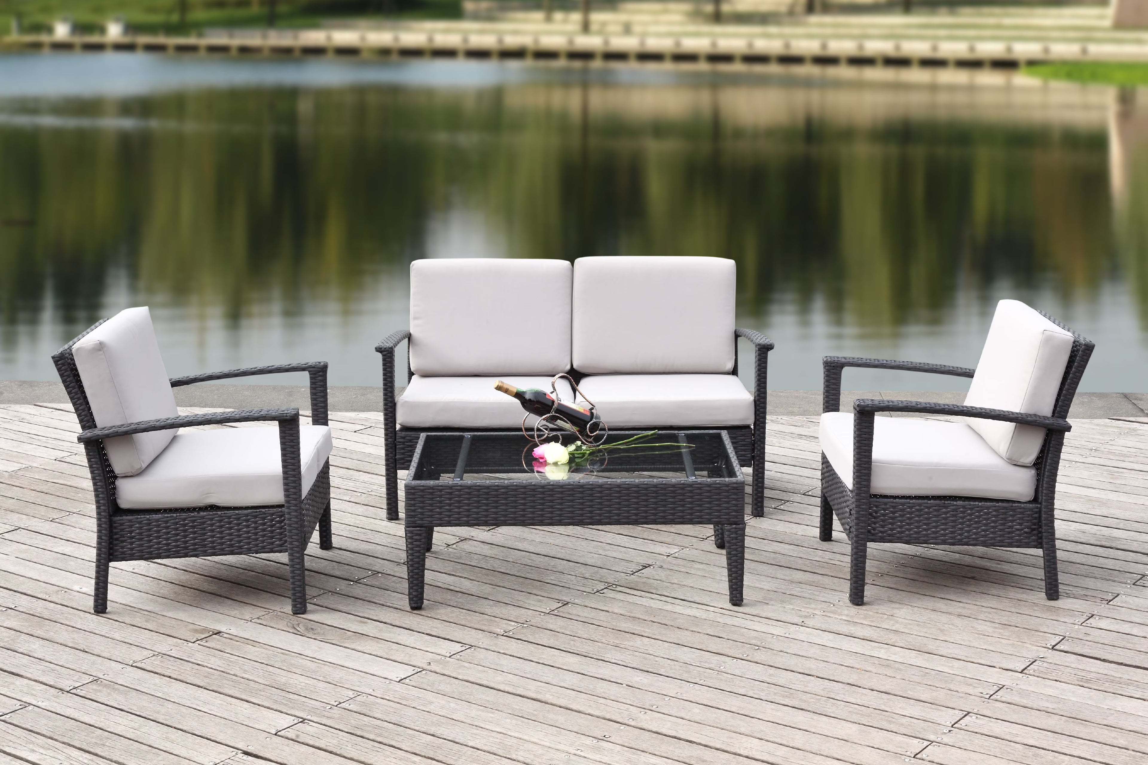 4 Piece Outdoor Set with Cushion O395