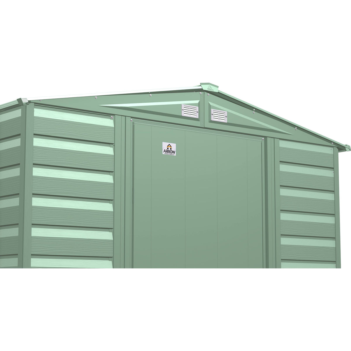 Steel Storage Shed 6x7 Sage Green Z1499