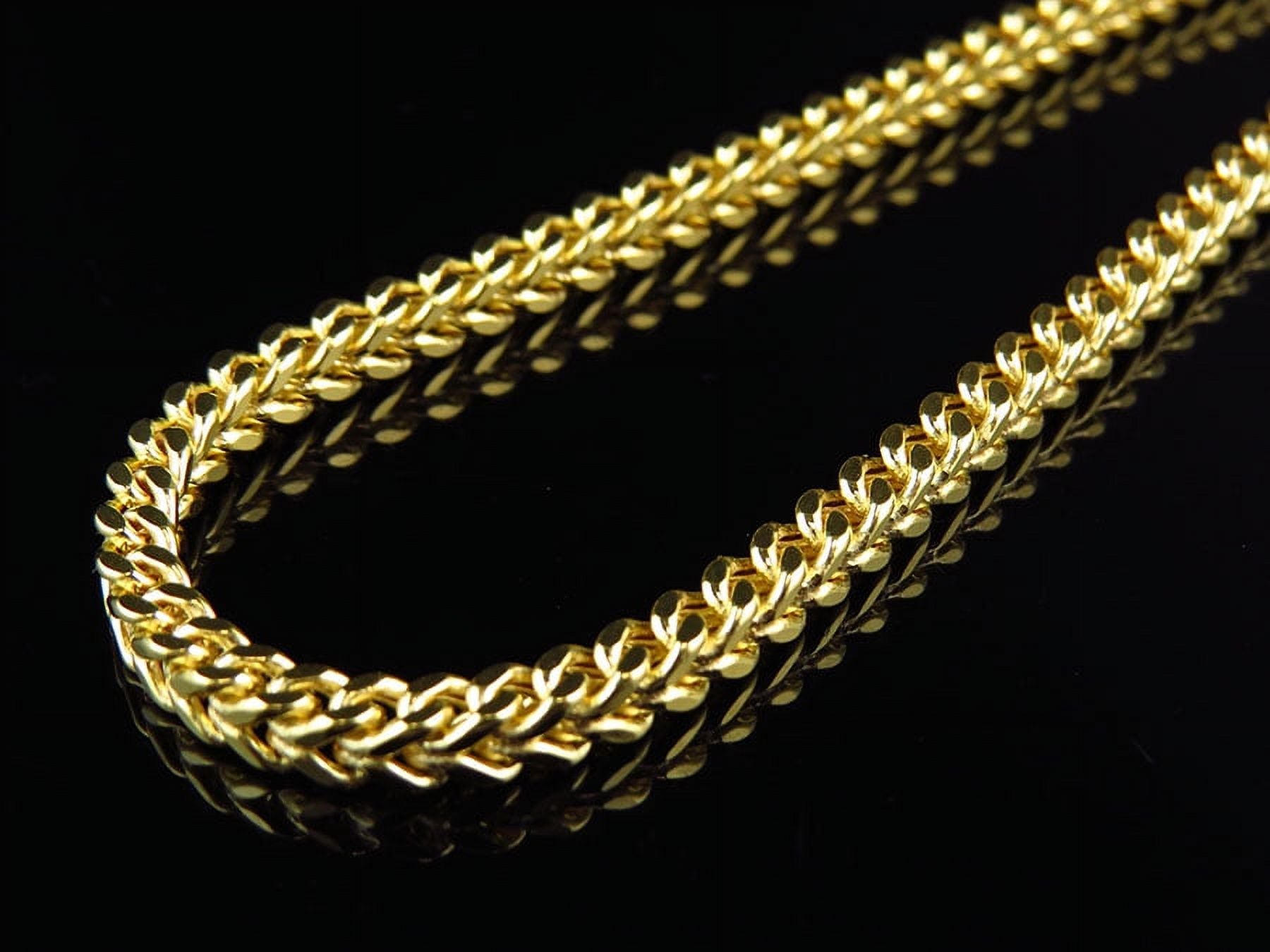 10k Yellow Gold Franco Box Cuban Chain Necklace 3.5 MM 24-40 Inch E9212