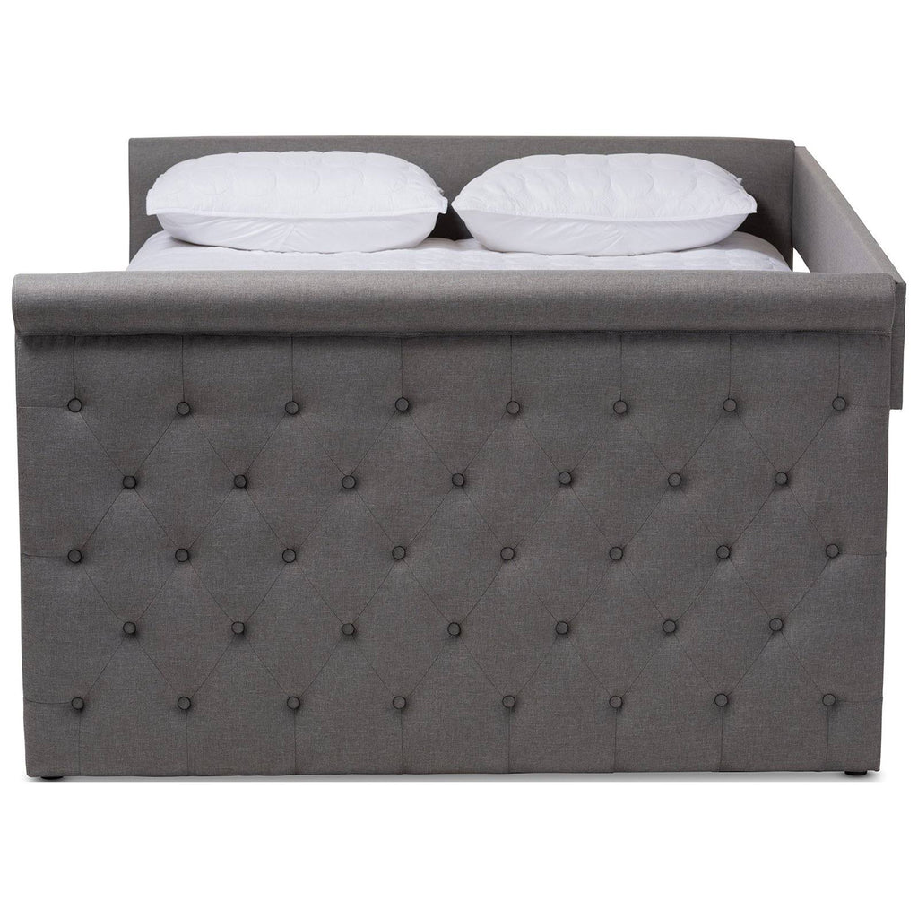 Queen Dark Grey Daybed with Trundle O79517