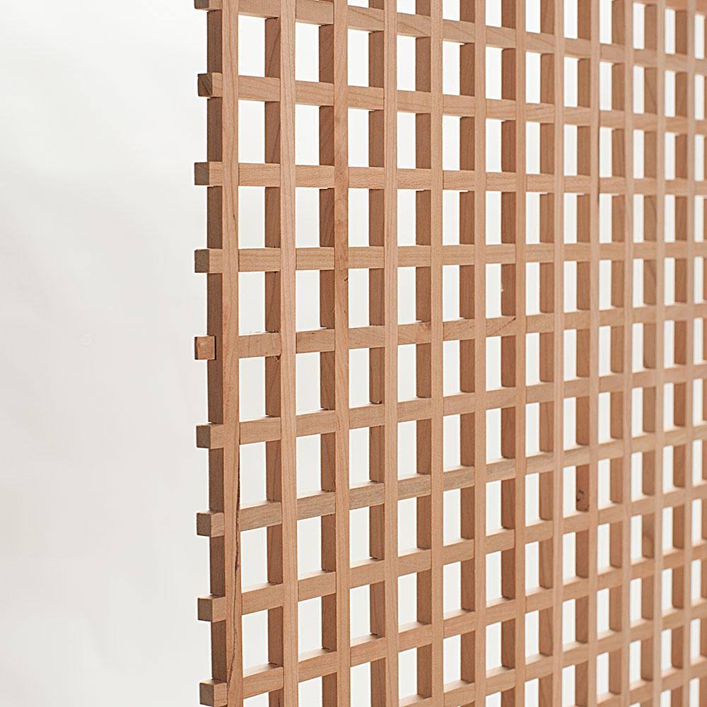 24 in. x 35-3/4 in. x 3/8 in. Unfinished Solid Cherry Lattice Panel Insert B9900