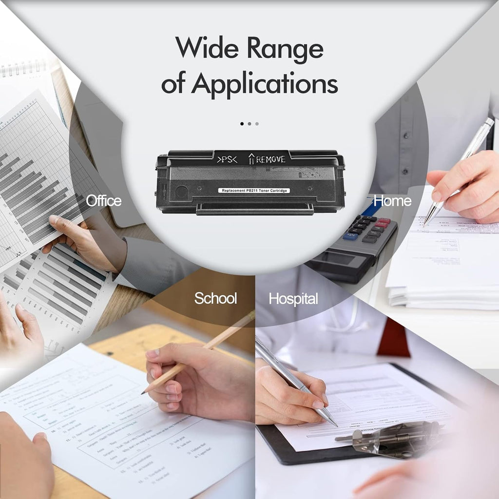 3 Pack Black Toner Cartridge for Pantum PB-211 O534215