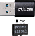 128 GB MicroSD Card and USB 3.0 Adapter, Pack of 2 F7776