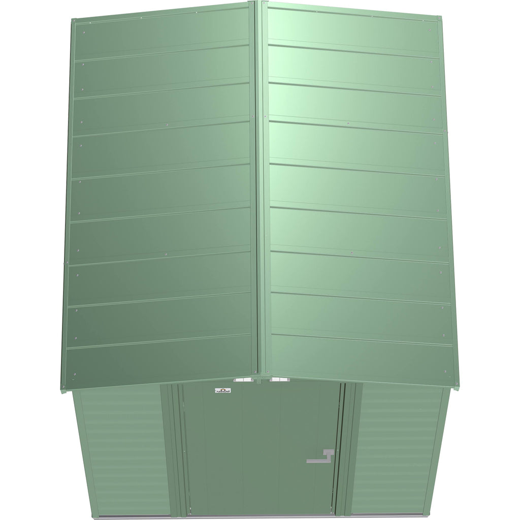 Steel Storage Shed 6x7 Sage Green Z1499