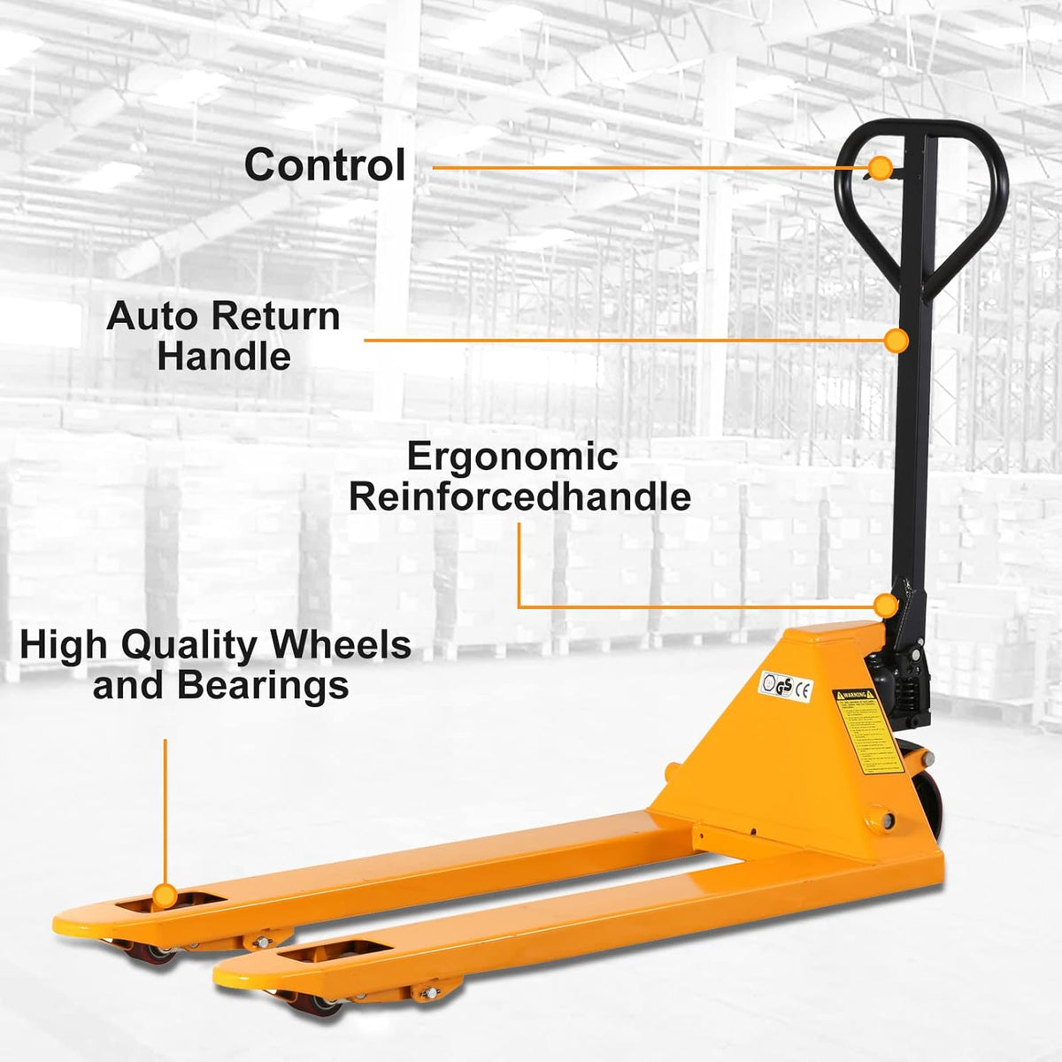 Heavy Duty Pallet Jack Truck 6600lbs Capacity Q337550