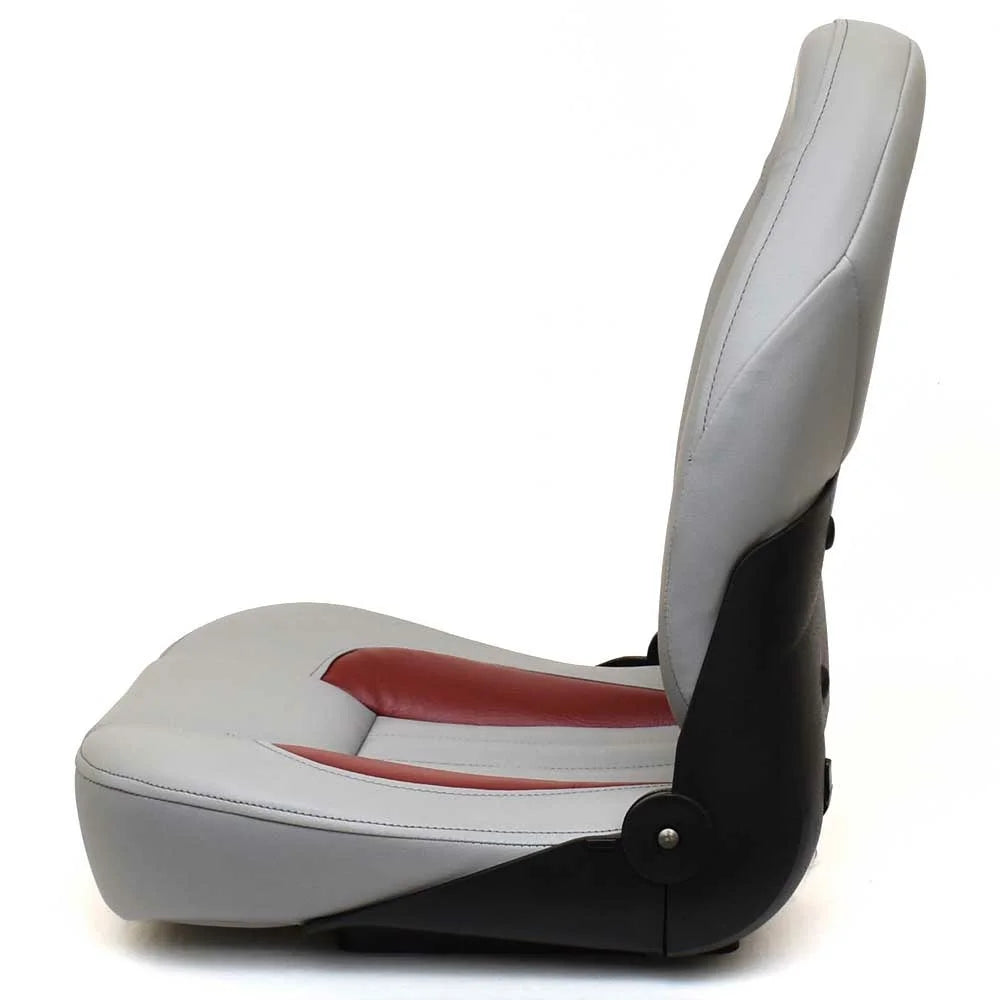 Folding Fishing Seat Gray Red Black 18 x 20 x 24 Inch Z832328