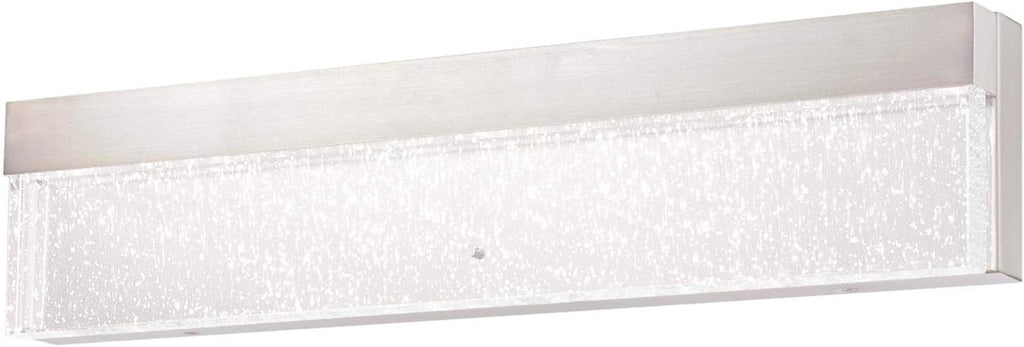 Matte Black LED Indoor Wall Fixture with Bubble Glass S82226