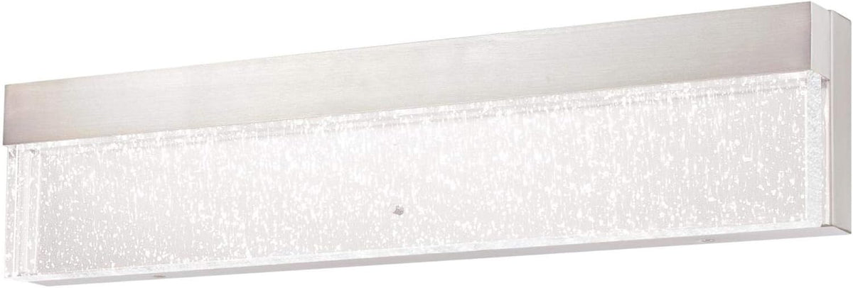 Matte Black LED Indoor Wall Fixture with Bubble Glass S82226