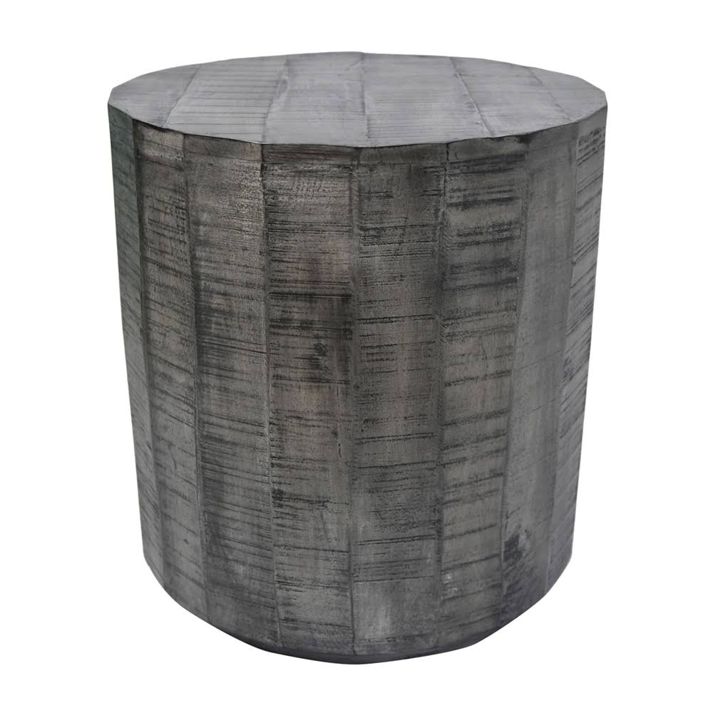 Distressed Grey Accent Table W172
