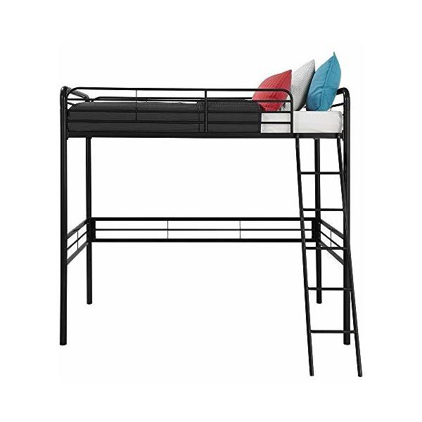 Twin Size Metal Loft Bed Frame B218