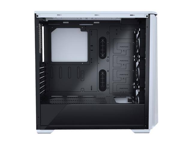 White Steel Tempered Glass ATX Mid Tower Computer Case B125
