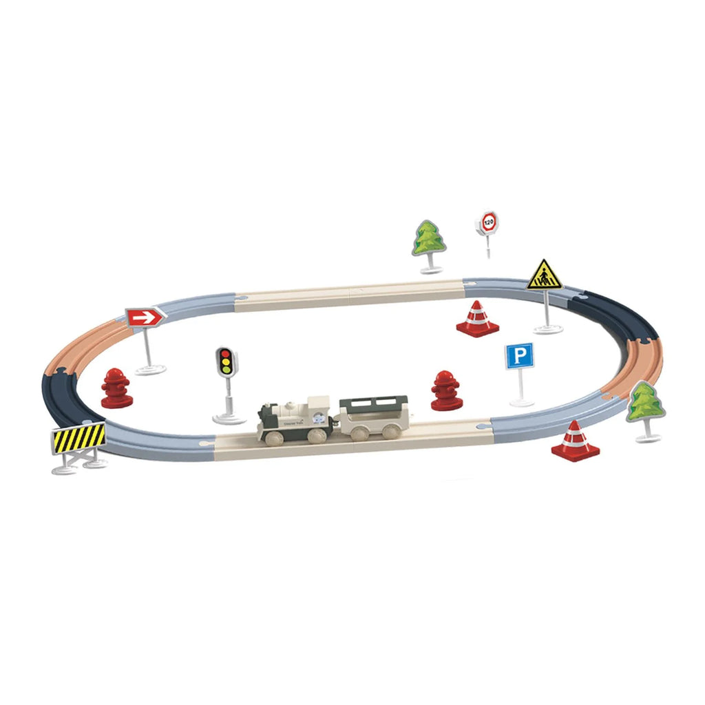 30pcs Puzzle Train Tracks Set C28486