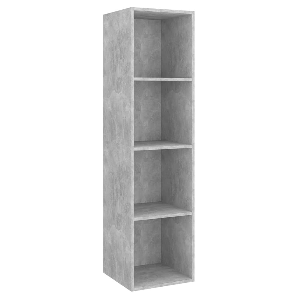 Concrete Gray Wall-Mounted TV Cabinet Chipboard M24009
