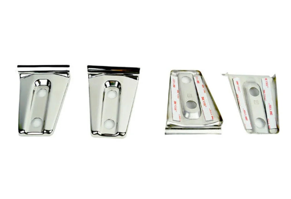 Polished Stainless Steel Door Hinge Overlays (4 pieces) Z273