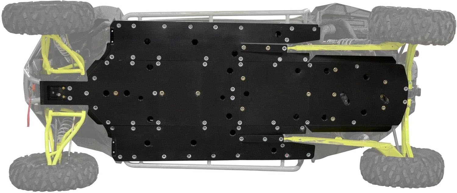 Full Skid Plate for Polaris RZR XP4 1000, 1/2” Thick, Countersunk Bolts Y58194