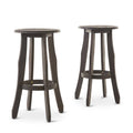 Grey Acacia Wood Barstool (Set of 2) K9869