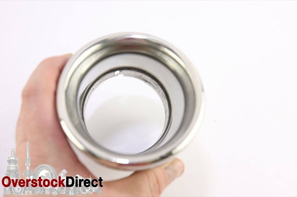 Stainless Steel Dual Wall Angle Cut Exhaust Tip with Clamp K905