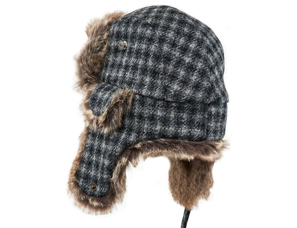 Gray Houndstooth Cap L235244