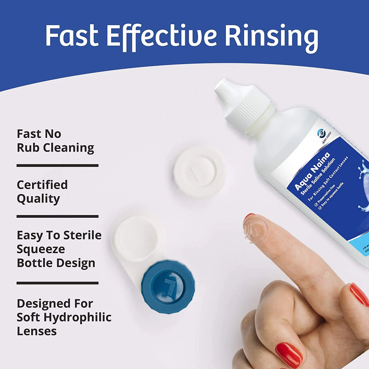 Preservative Free Sterile Saline Solution for Soft Contact Lenses (4x 4Fl. Oz) U6502