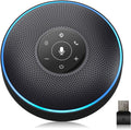 Gray Bluetooth Conference Speaker with 360° Voice Pickup and Noise Canceling Microphones Q52998