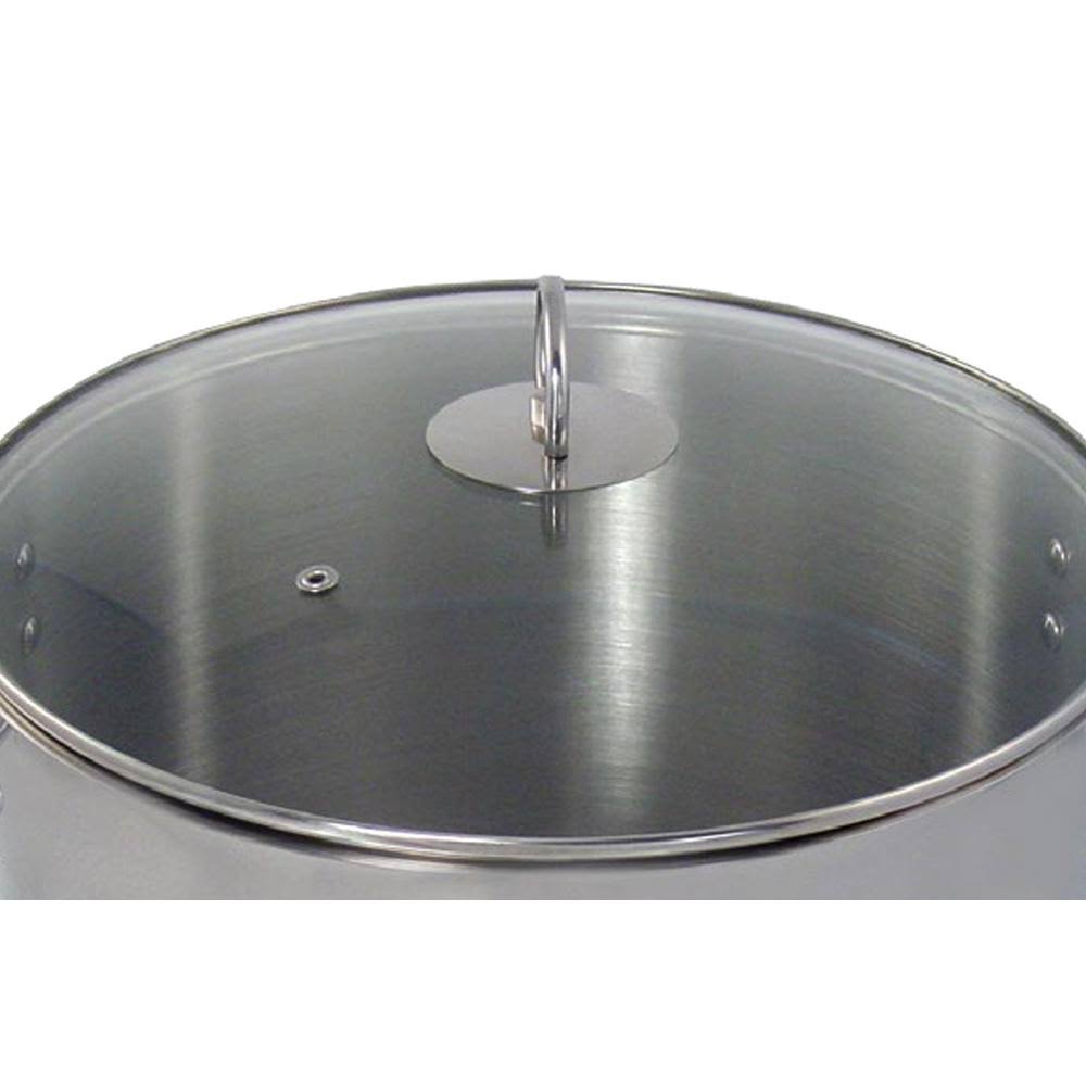 Polished Stainless Steel Stock Pot 20 Quart Y74451