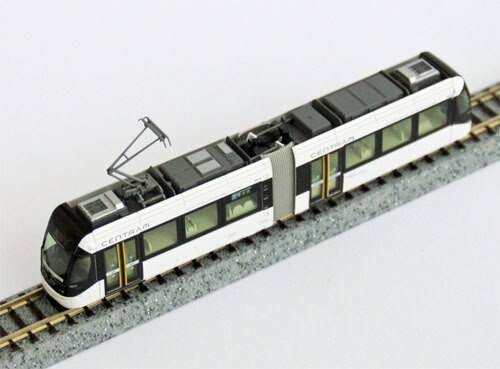 White N Scale LRT Light Rail Transit Model W553638