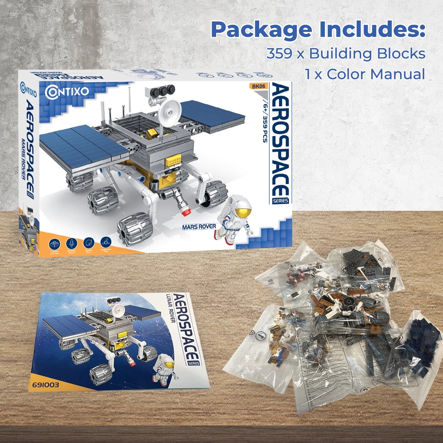 Mars Rover Building Block Set 359 Pieces S894