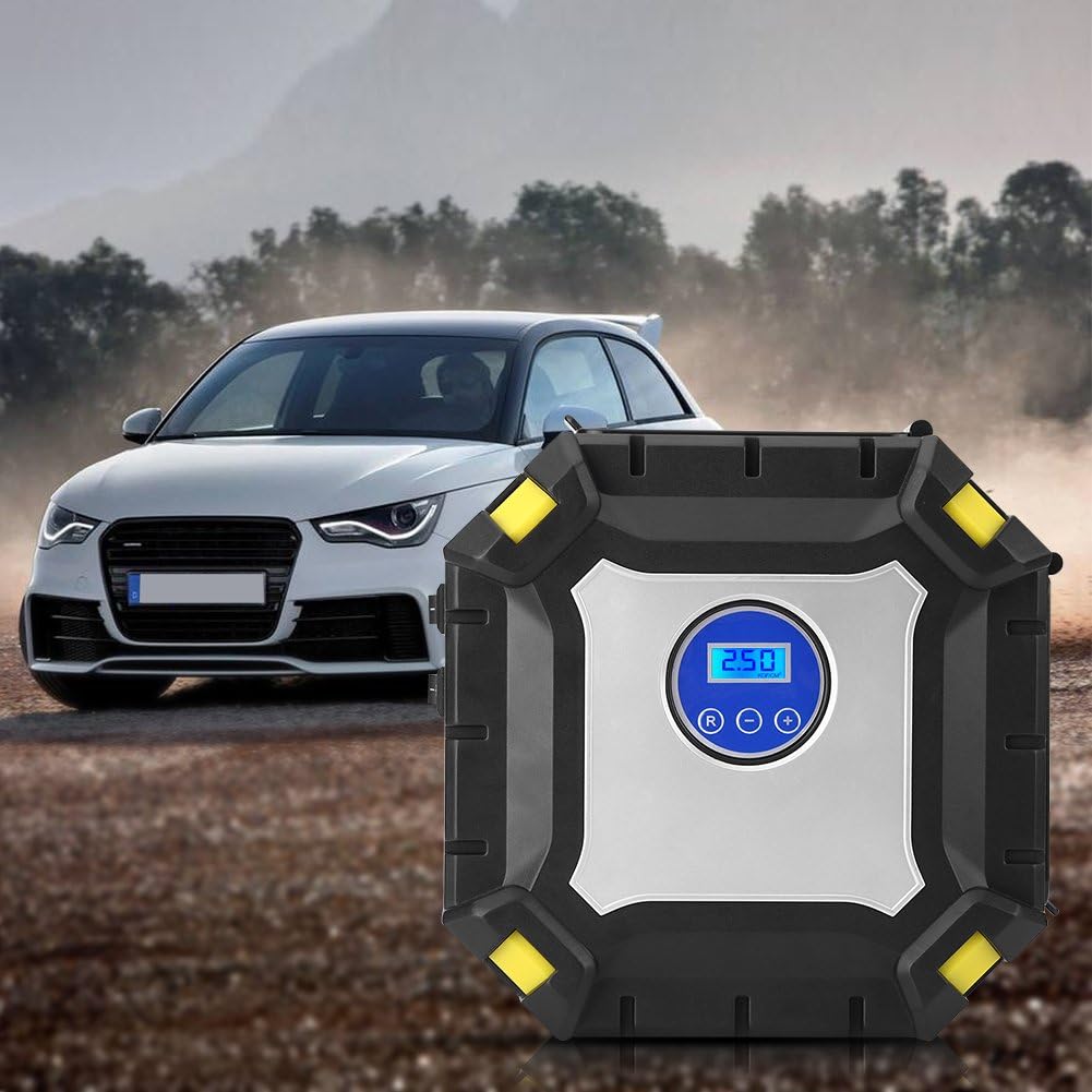 12V Portable Digital Car Tire Inflator Pump 100 PSI D40981