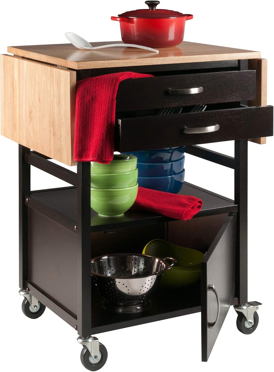 Black Kitchen Cart I189280