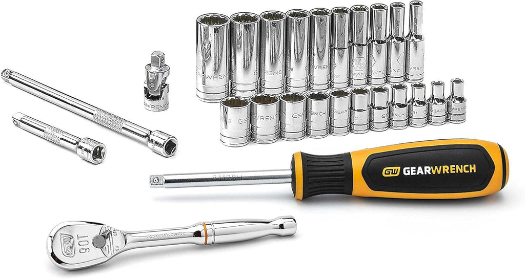 26 Pc. 1/4" Drive 12 Pt. Standard Mechanics Tool Set, SAE R867