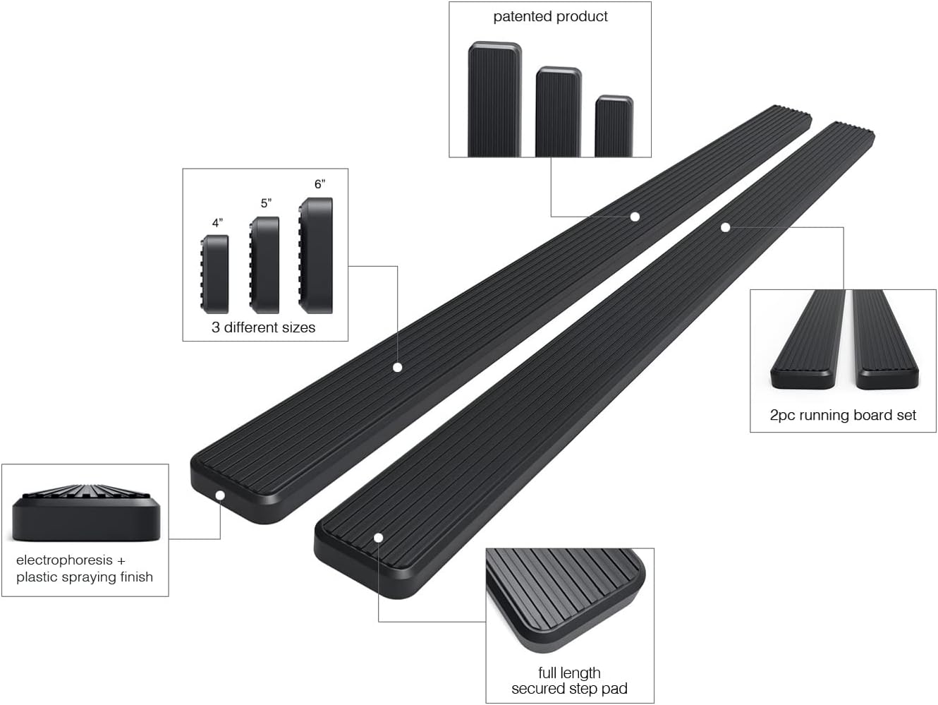 Black Running Boards B644255