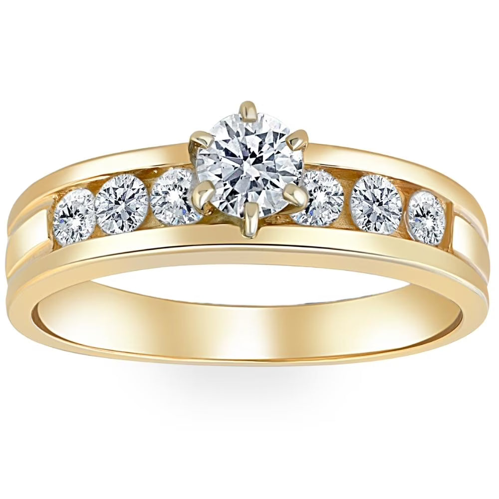 14K Yellow Gold Diamond Engagement Ring L83033