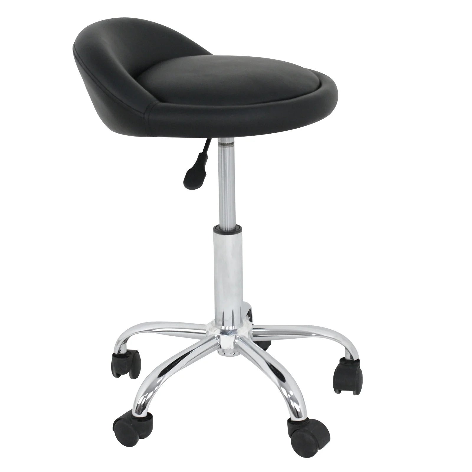Set of Two Swivel Salon Stool Chair, Black H82235