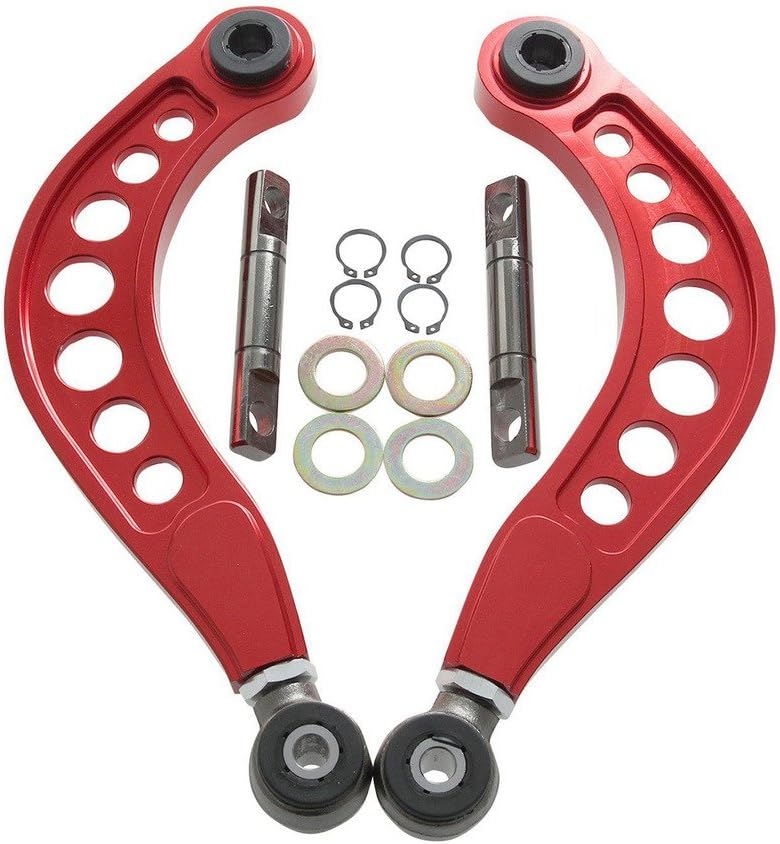 2PCS Rear Adjustable Upper Camber Kit Silver D5570