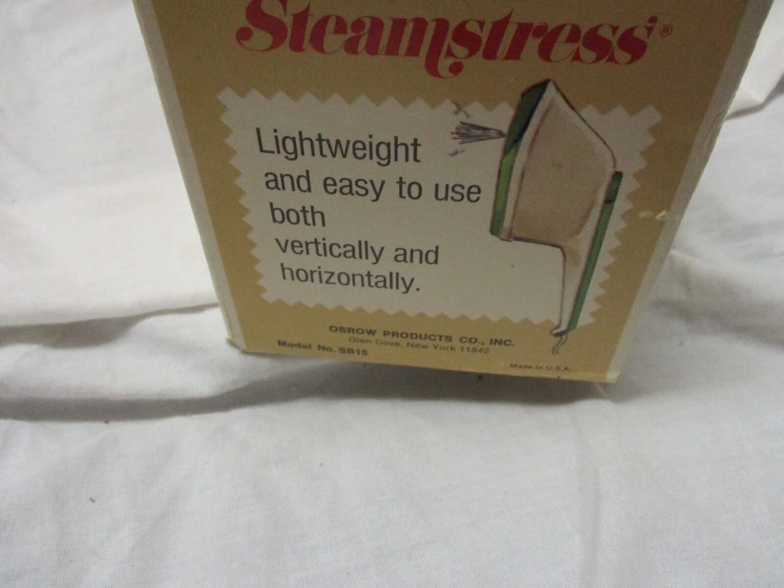 Vintage Fabric Steam Iron M829