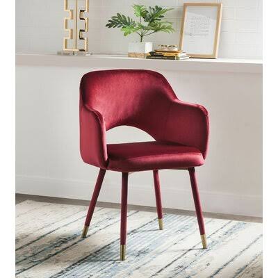 Red Velvet Armchair P1242