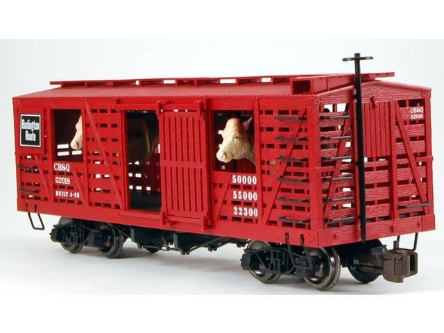 Animated Stock Car with Cattle U575