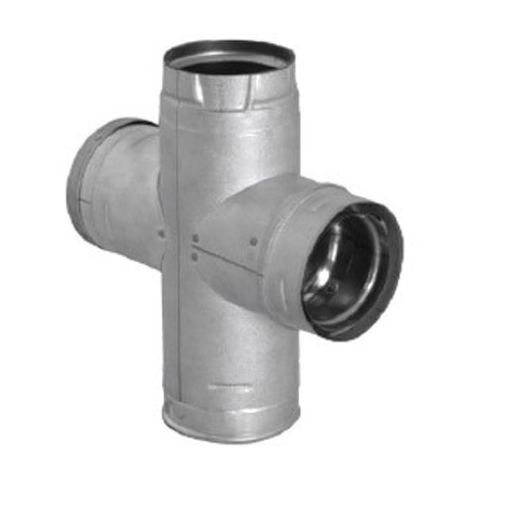 3&& PelletVent Pro Double Tee with Clean-Out Tee Cap R6186