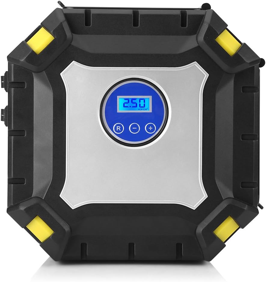 12V Portable Digital Car Tire Inflator Pump 100 PSI D40981