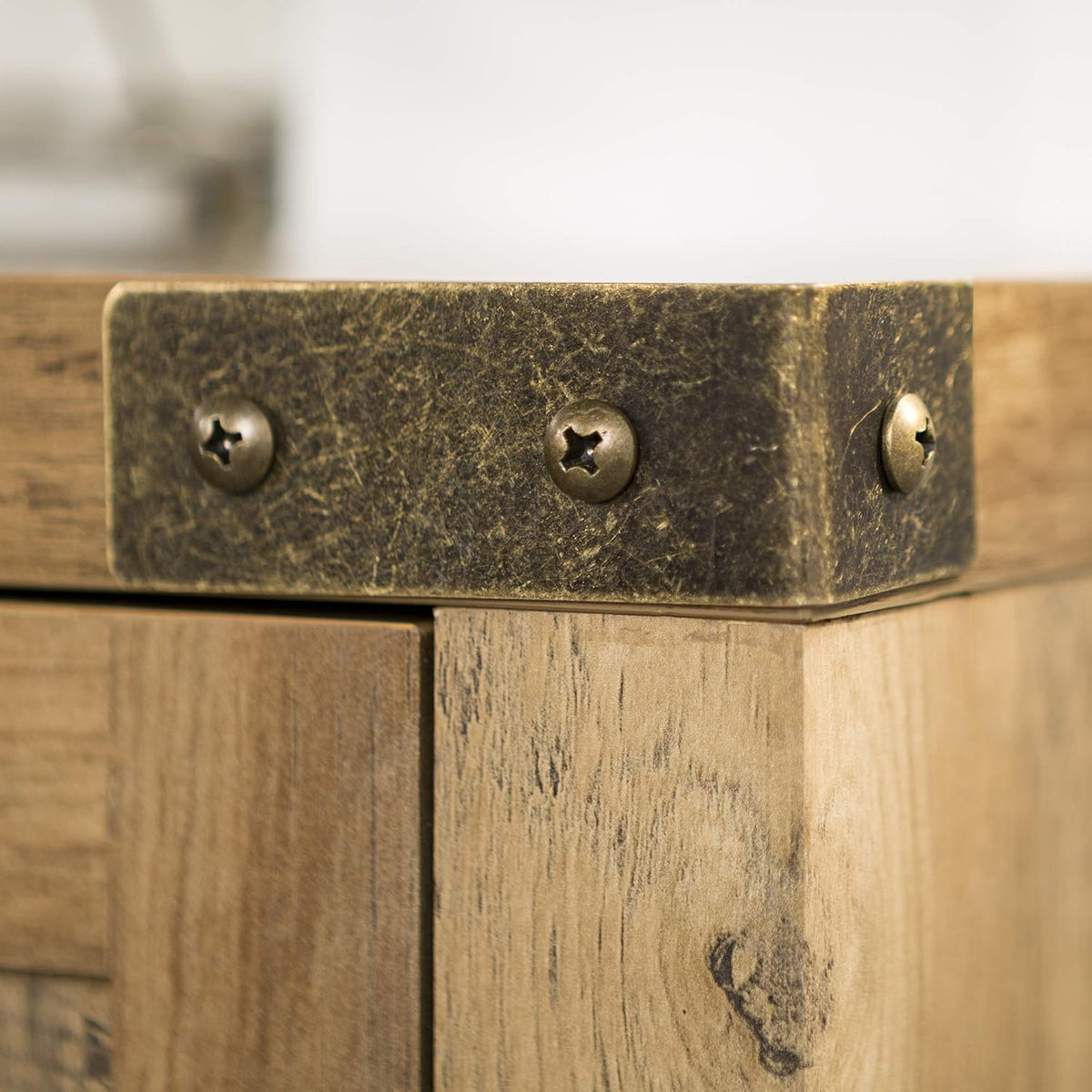 58 Inch Reclaimed Barnwood TV Stand Cabinet K62790