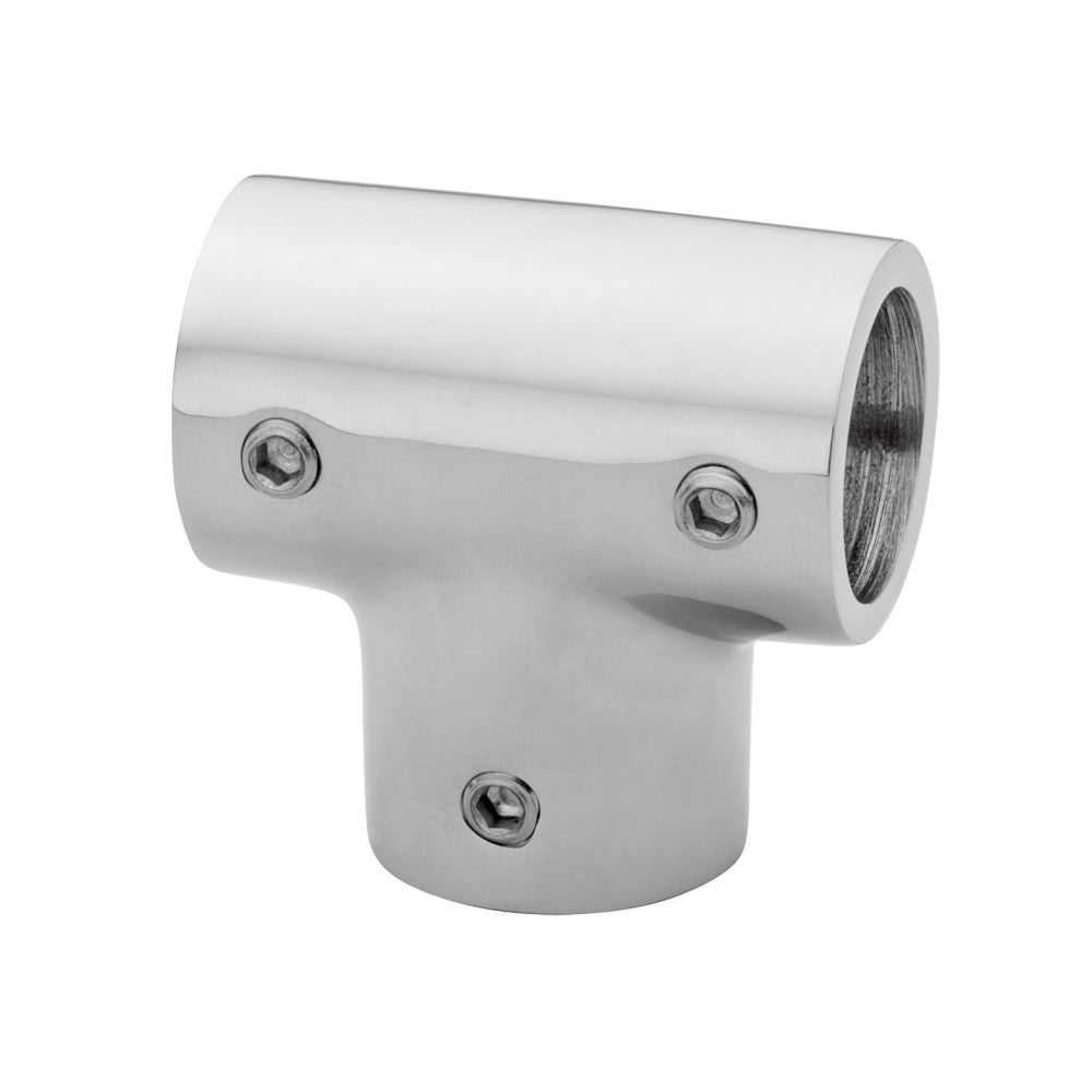 90° Tee Rail Fitting, 7/8", 316 SS Q780479