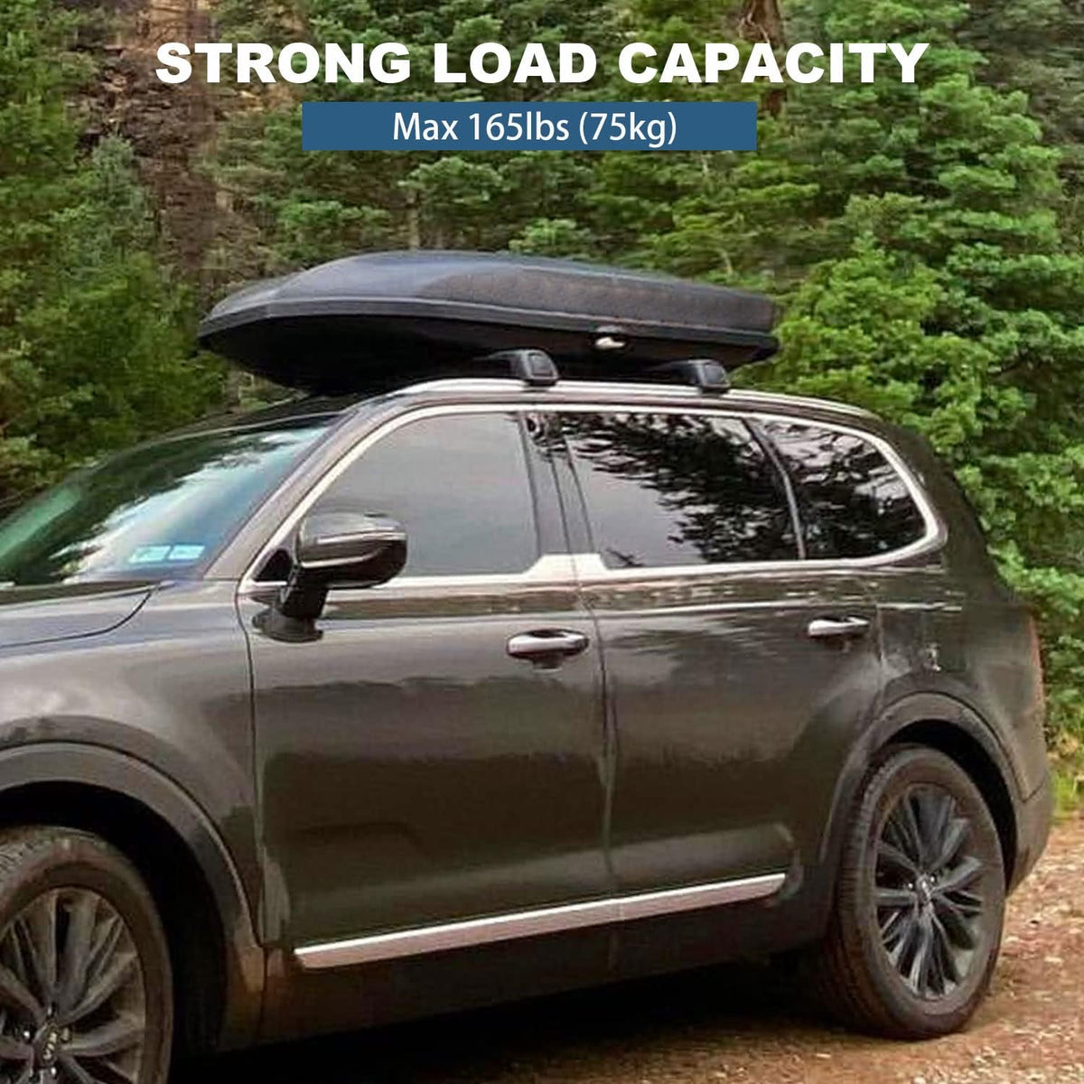 Black Roof Rack Cross Bars for Kia Telluride 2019-2022 N142