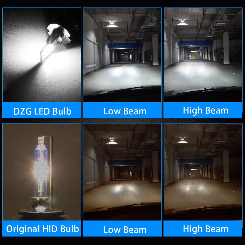 D2S D2R LED Headlight Bulb 6000K 35W Conversion Kit, 1 Pair Pack of 2 F11383