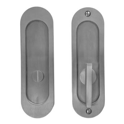Pocket Door Lock - Satin Stainless Steel B208