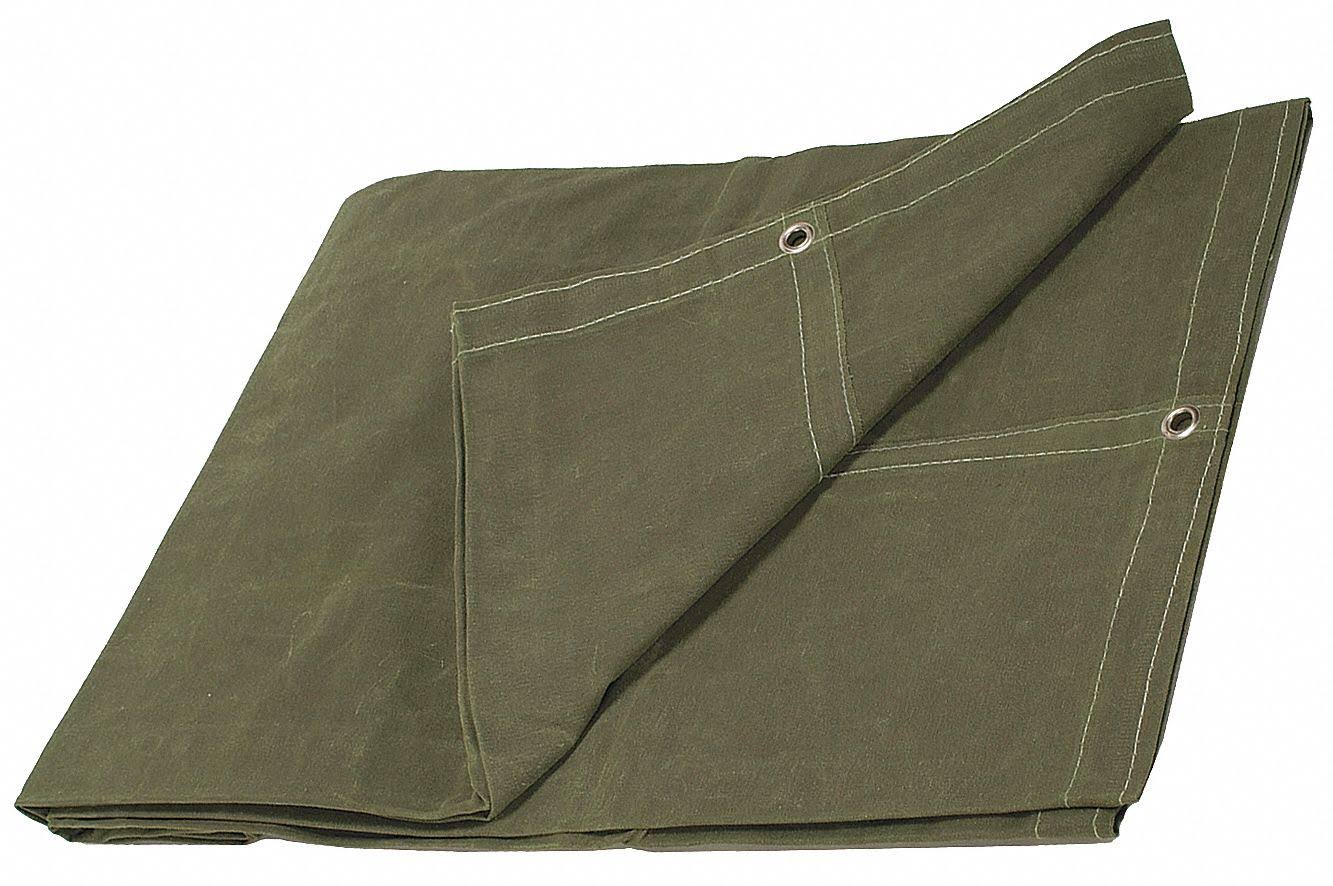 Green Canvas Tarpaulin 20x20ft B50065