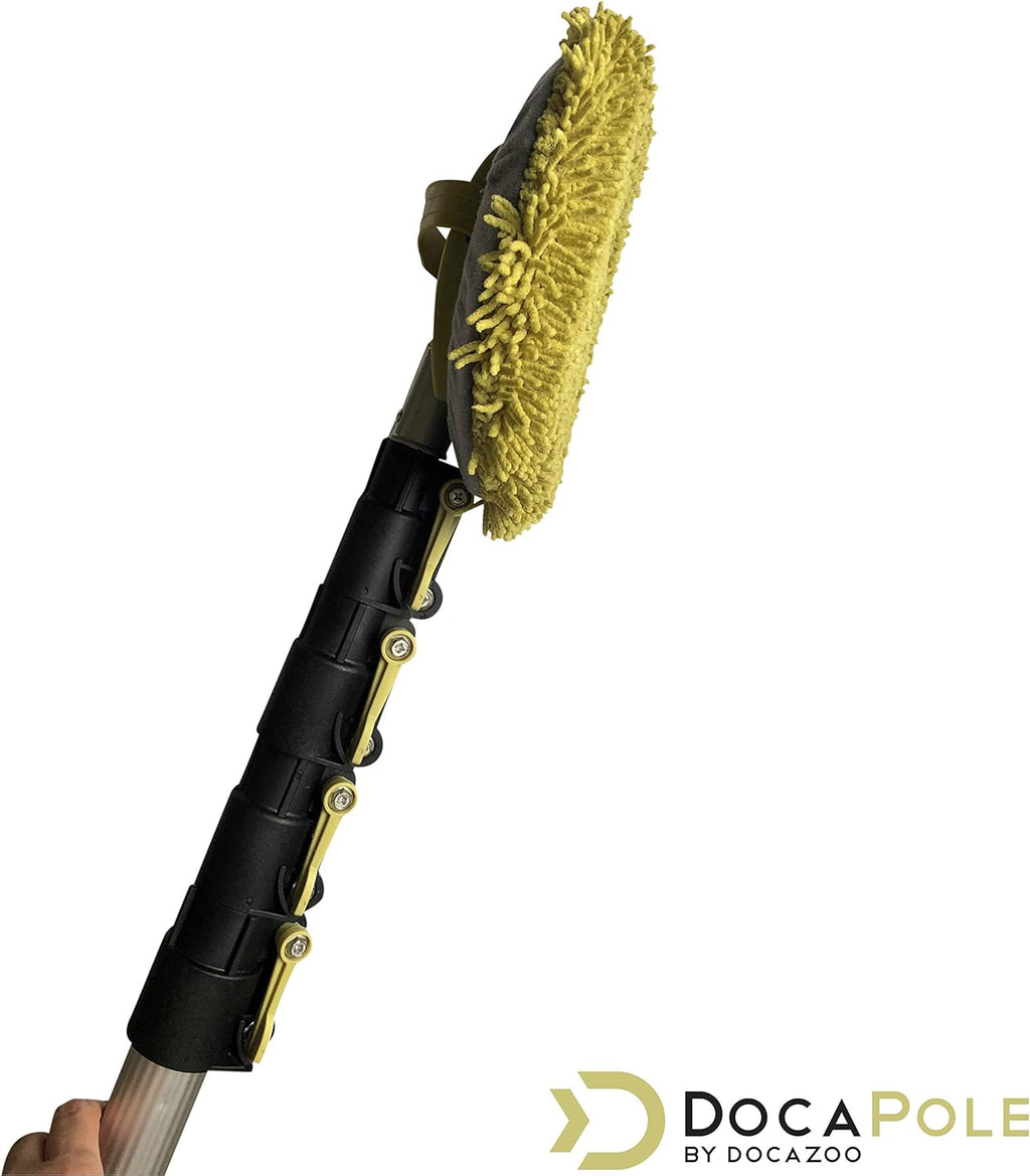 Wall Duster with 6-24 Foot Extension Pole and Chenille Microfiber Cleaning Head F1565