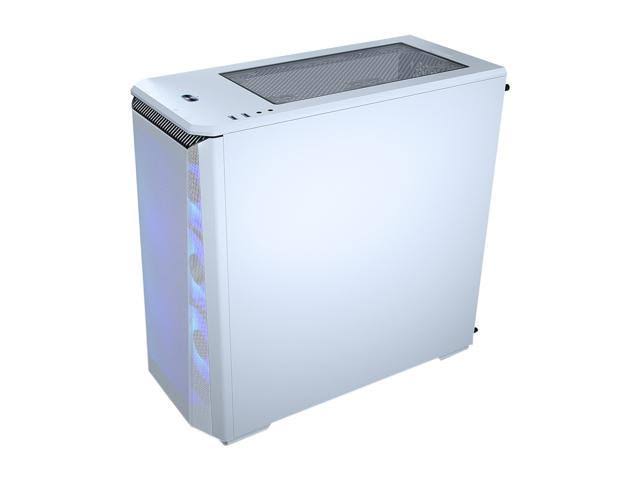 White Steel Tempered Glass ATX Mid Tower Computer Case B125