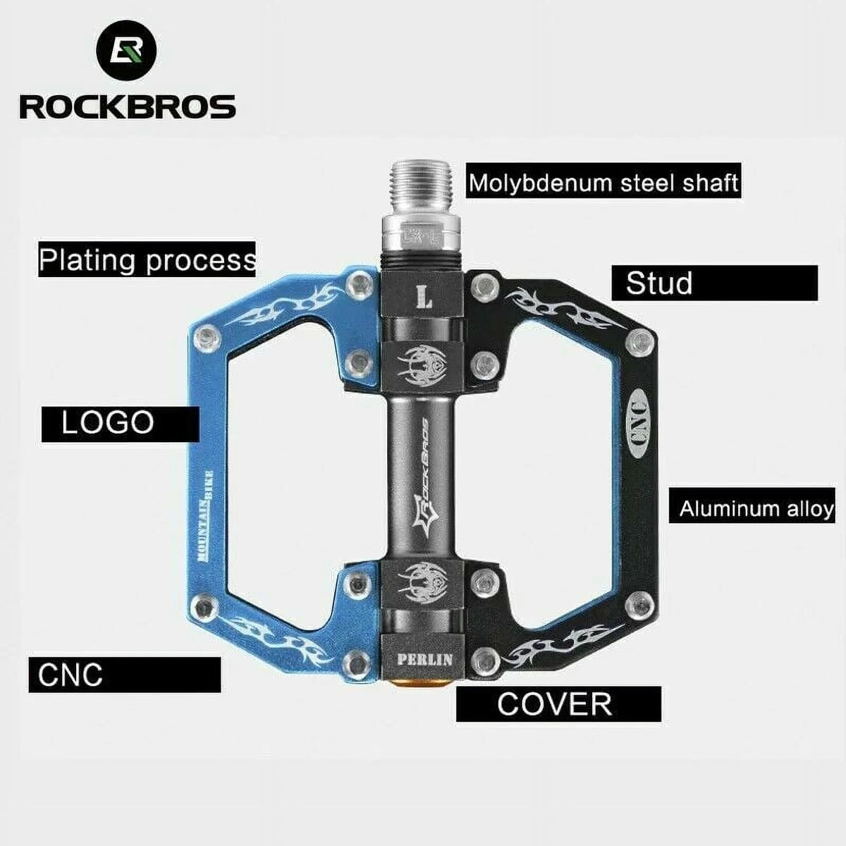 Aluminum Alloy Bike Pedals 3 Bearings 9/16" A5350